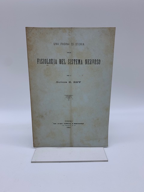 Una pagina di storia della fisiologia del sistema nervoso